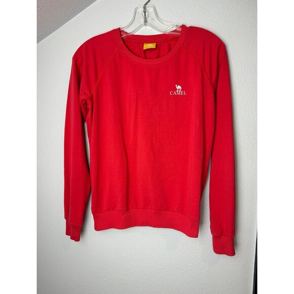 CAMEL bright red women’s sweatshirt size medium - Picture 1 of 8